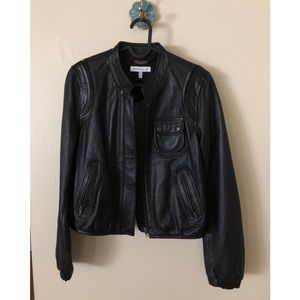 NWOT See By Chloe 100% leather bomber jacket
